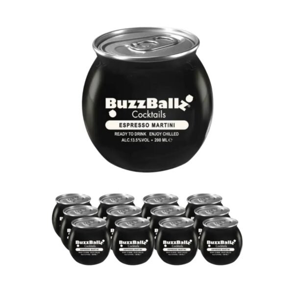 Buzzballz Cocktails Espresso Martini 12 x 200ml Case